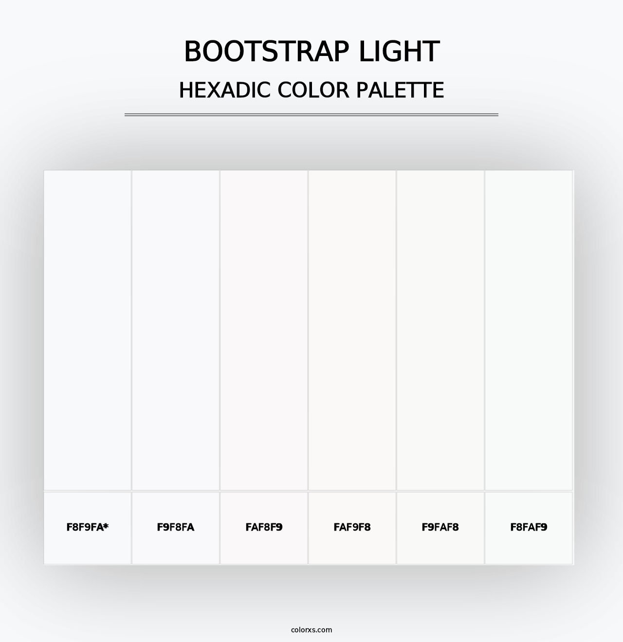 Bootstrap Light - Hexadic Color Palette