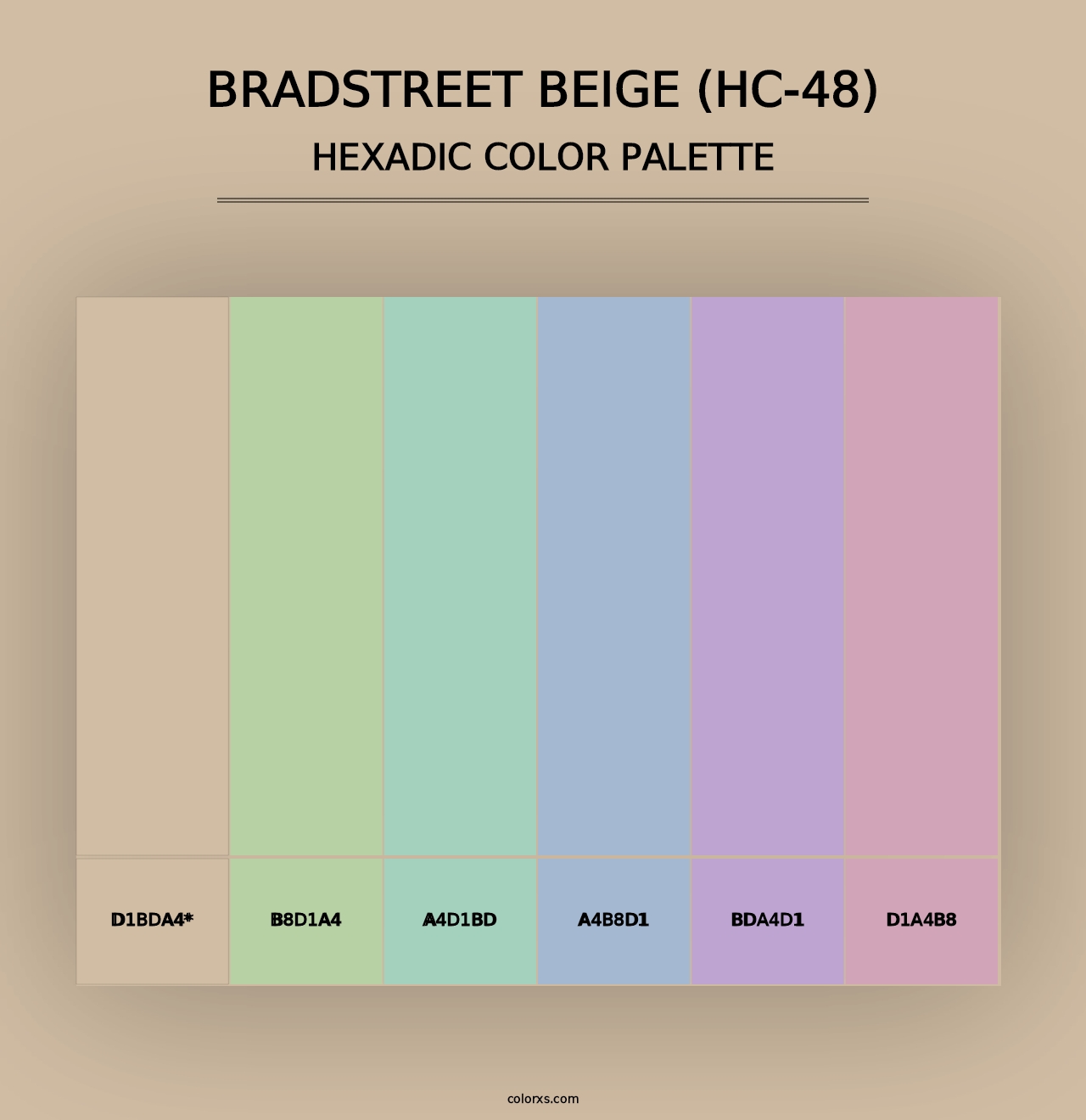 Bradstreet Beige (HC-48) - Hexadic Color Palette