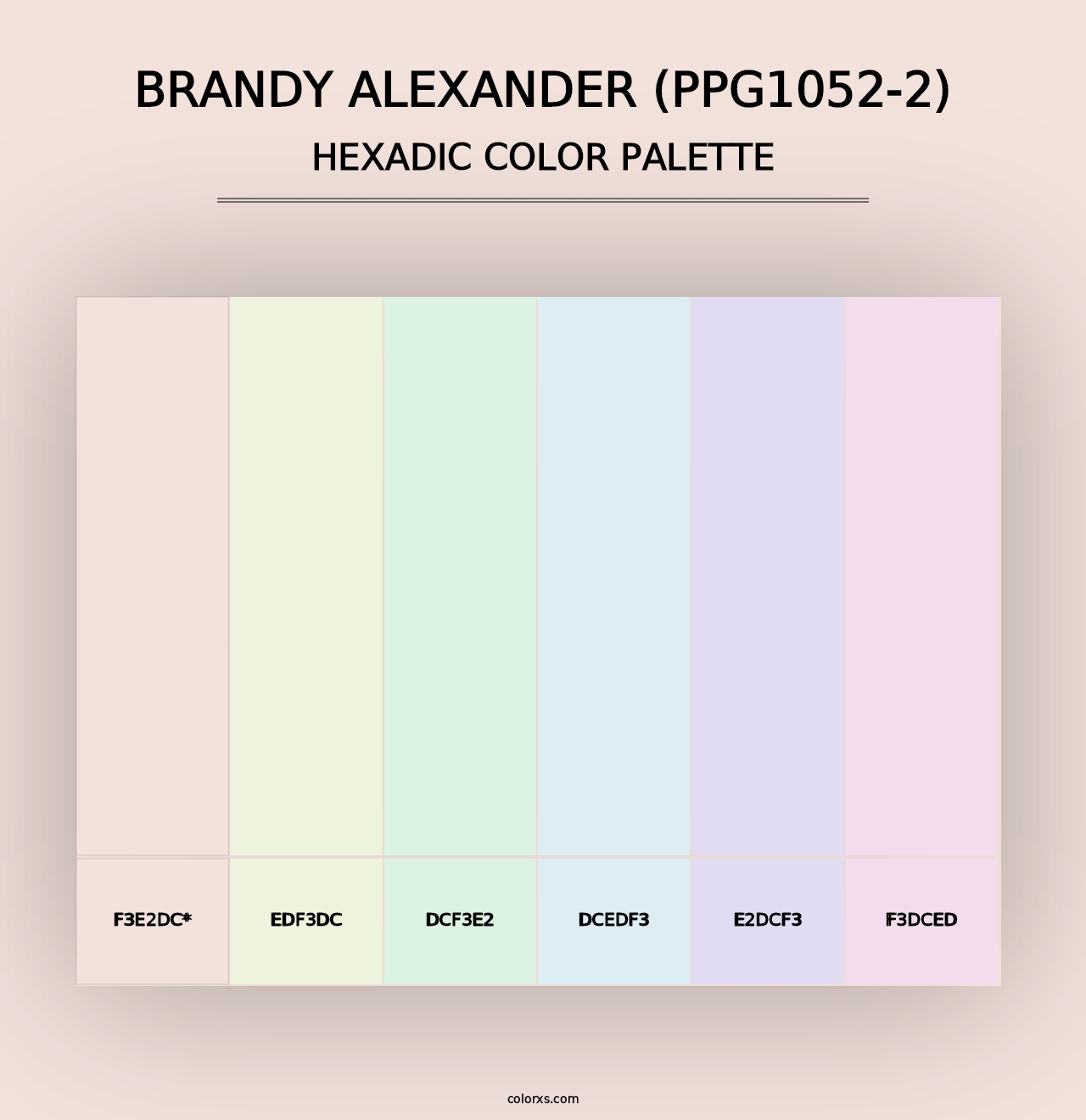 Brandy Alexander (PPG1052-2) - Hexadic Color Palette