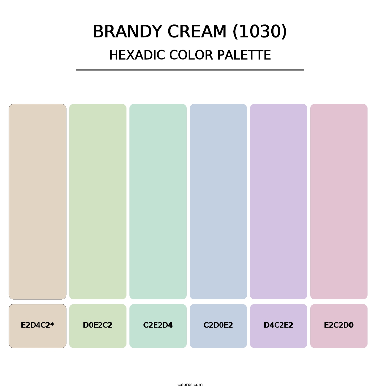 Brandy Cream (1030) - Hexadic Color Palette