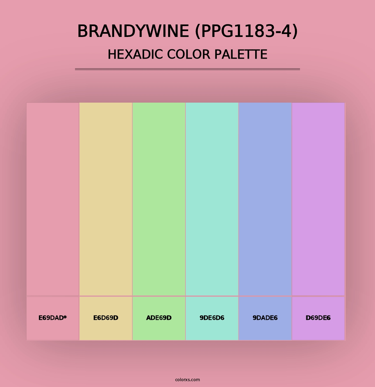 Brandywine (PPG1183-4) - Hexadic Color Palette