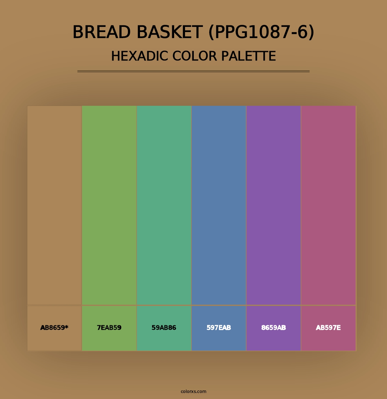 Bread Basket (PPG1087-6) - Hexadic Color Palette