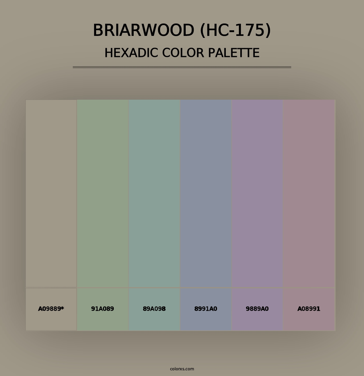 Briarwood (HC-175) - Hexadic Color Palette