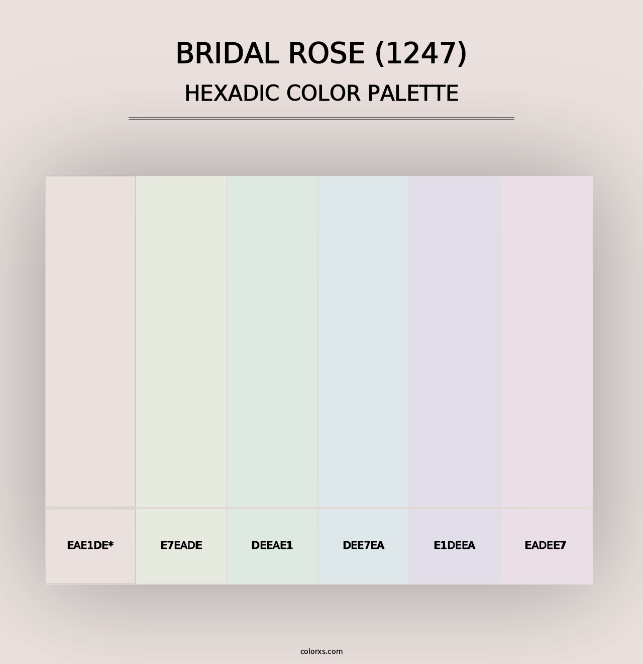 Bridal Rose (1247) - Hexadic Color Palette