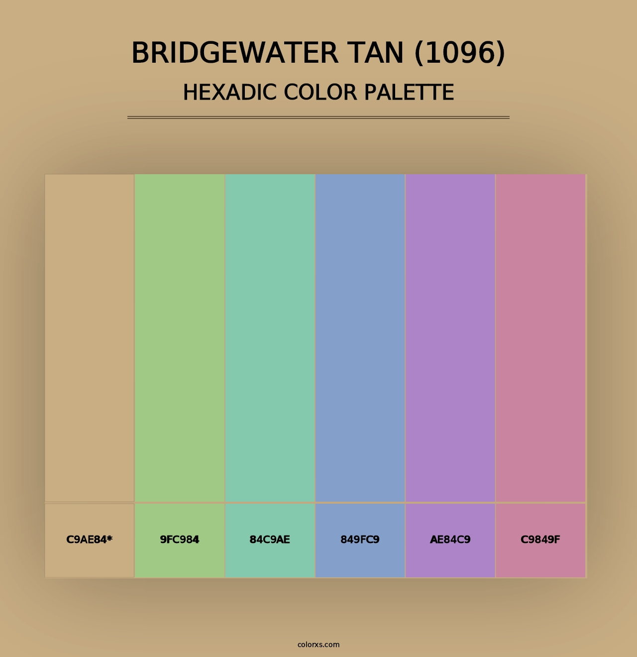 Bridgewater Tan (1096) - Hexadic Color Palette