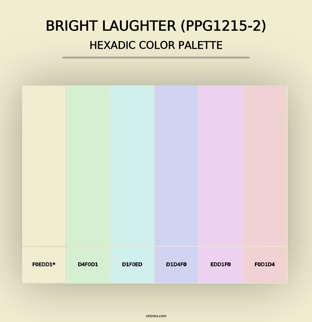 Bright Laughter (PPG1215-2) - Hexadic Color Palette