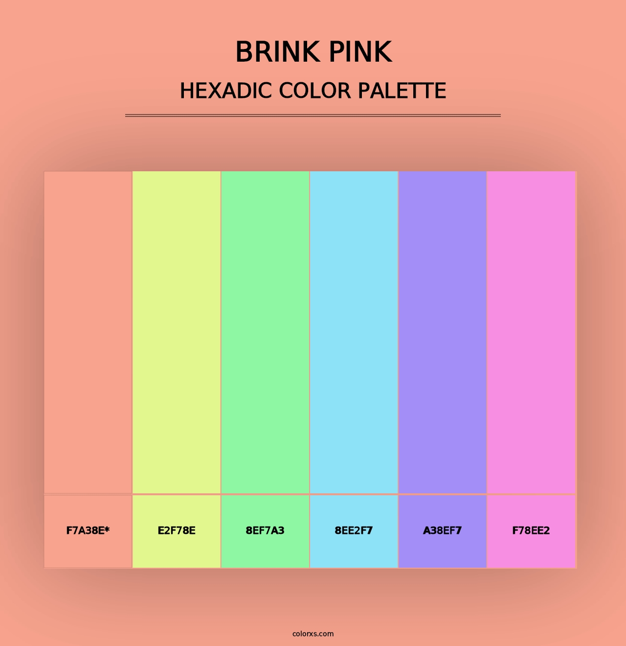 Brink Pink - Hexadic Color Palette