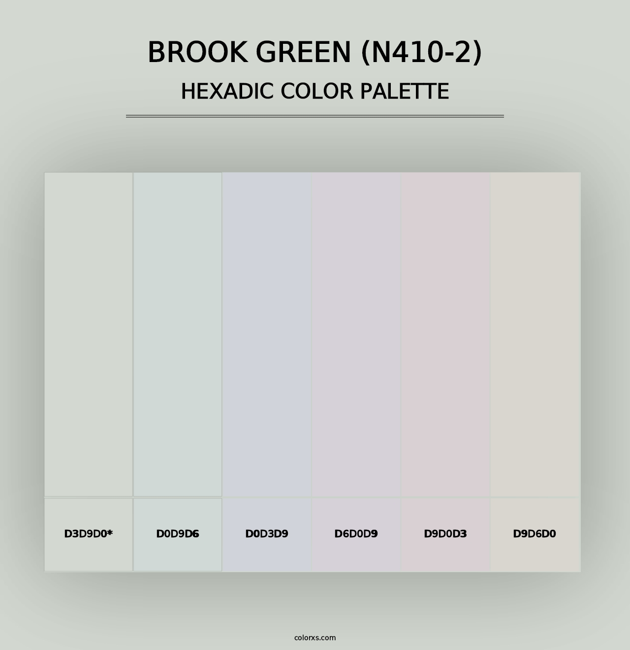 Brook Green (N410-2) - Hexadic Color Palette