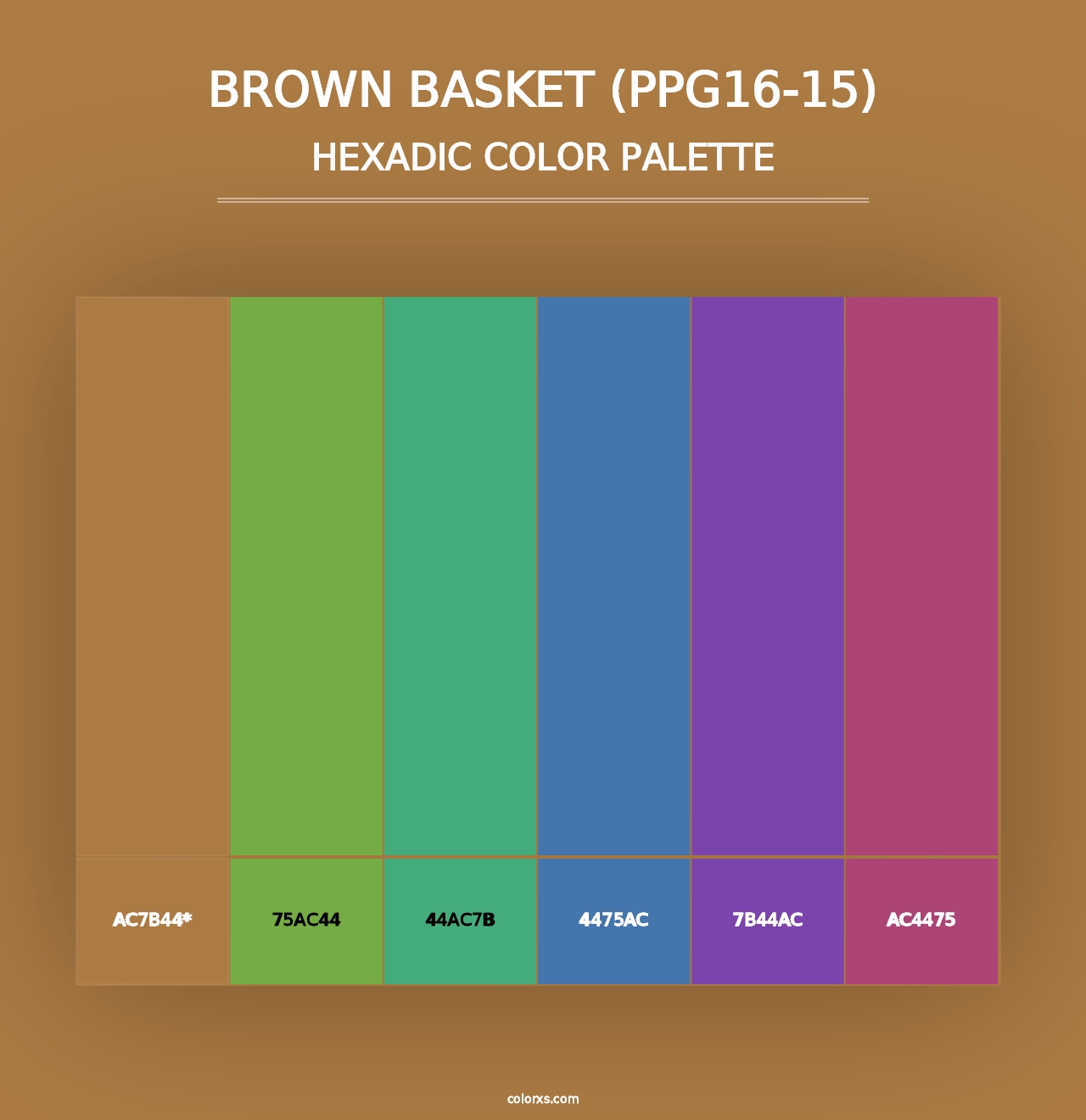 Brown Basket (PPG16-15) - Hexadic Color Palette