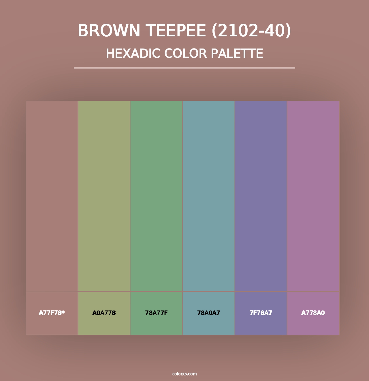 Brown Teepee (2102-40) - Hexadic Color Palette