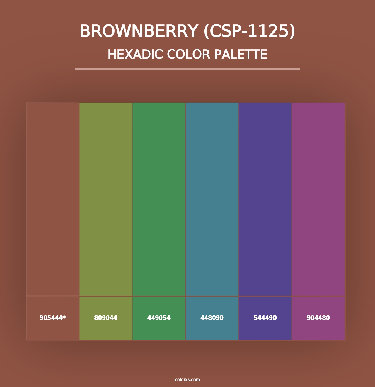 Brownberry (CSP-1125) - Hexadic Color Palette