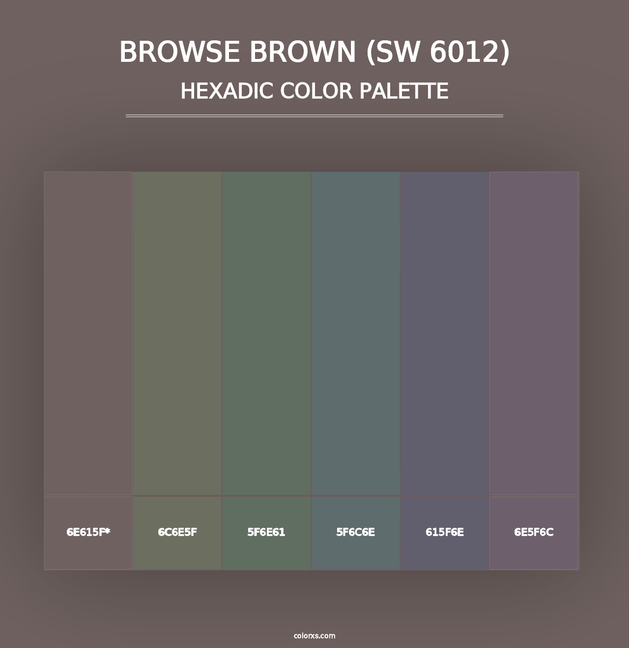 Browse Brown (SW 6012) - Hexadic Color Palette