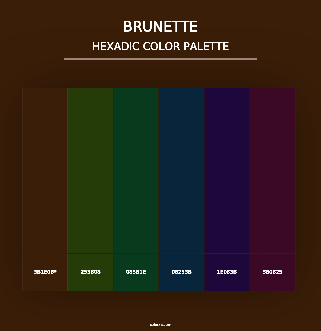 Brunette - Hexadic Color Palette