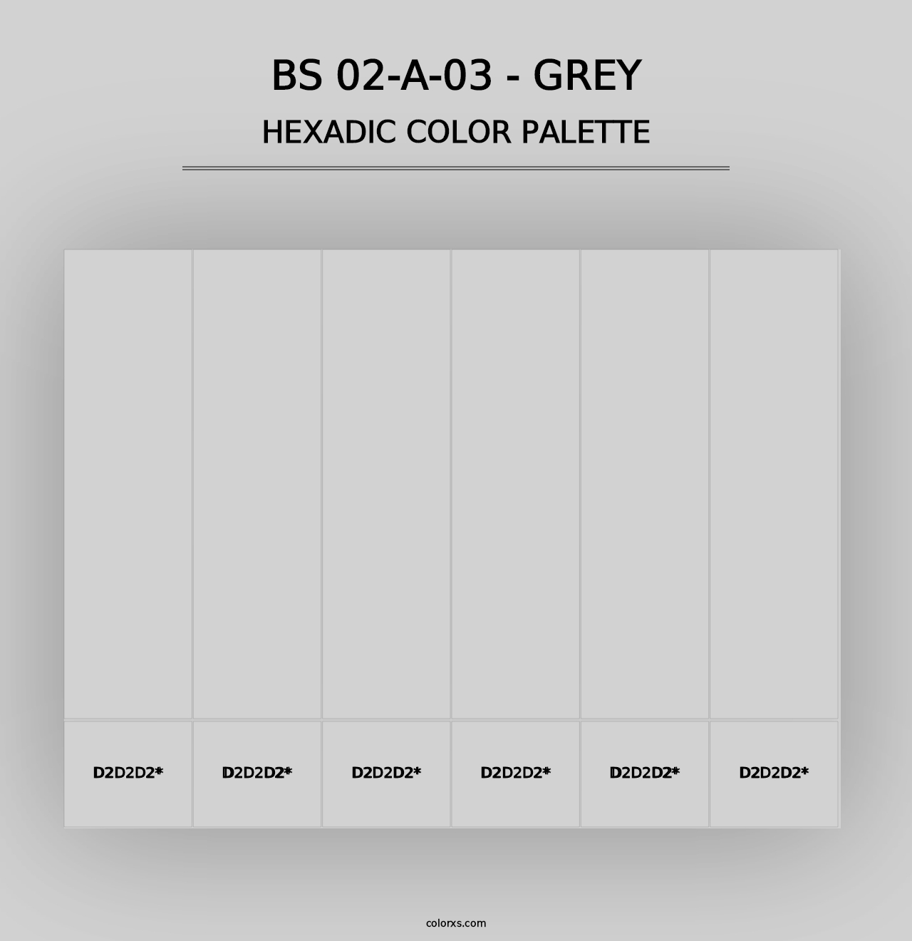 BS 02-A-03 - Grey - Hexadic Color Palette