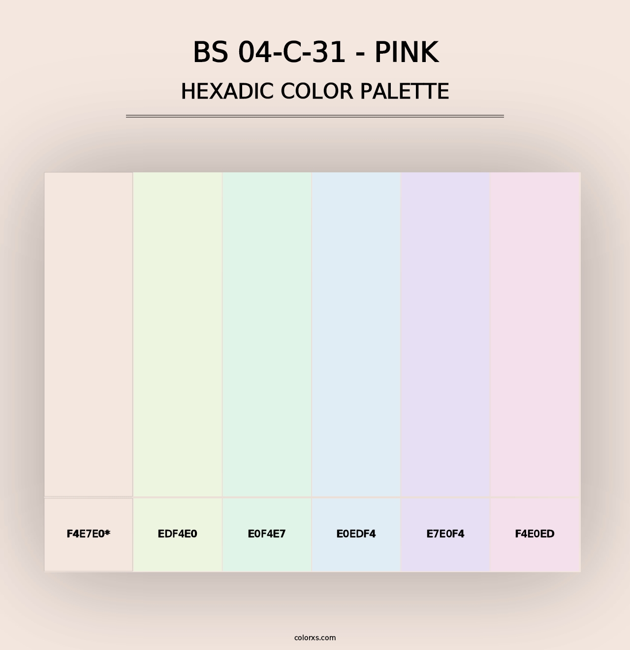 BS 04-C-31 - Pink - Hexadic Color Palette