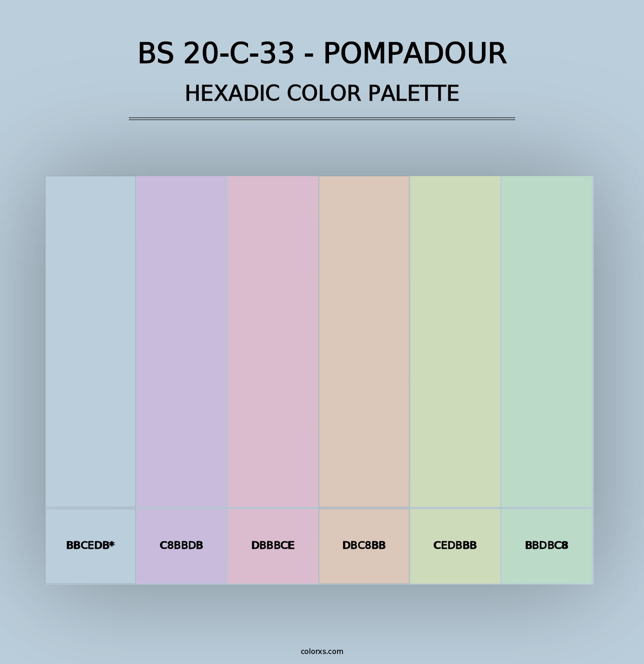 BS 20-C-33 - Pompadour - Hexadic Color Palette