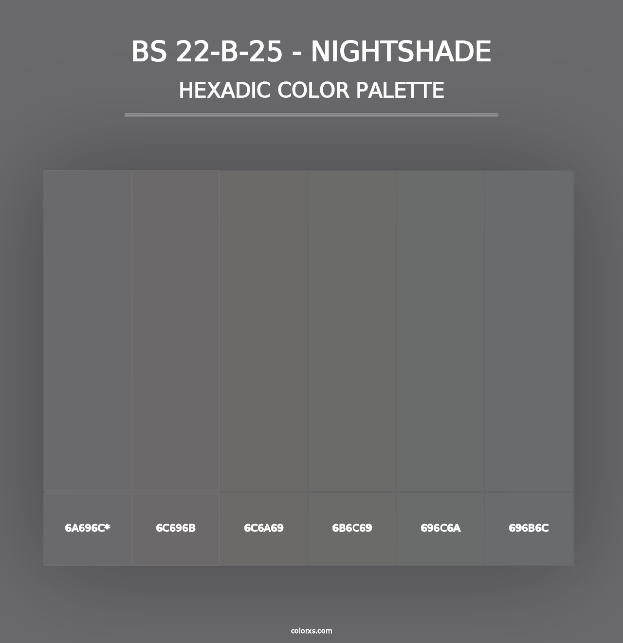 BS 22-B-25 - Nightshade - Hexadic Color Palette