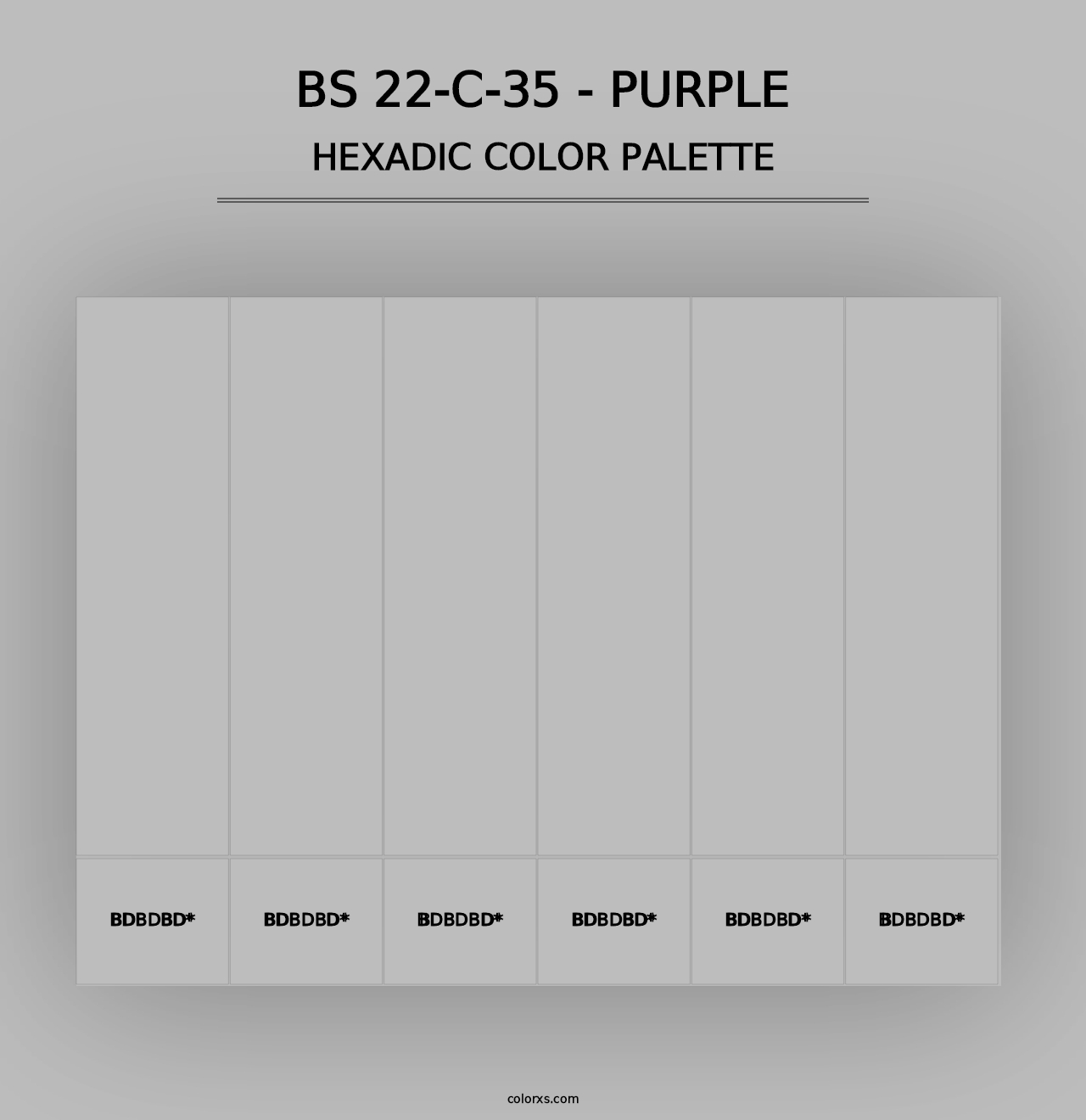 BS 22-C-35 - Purple - Hexadic Color Palette