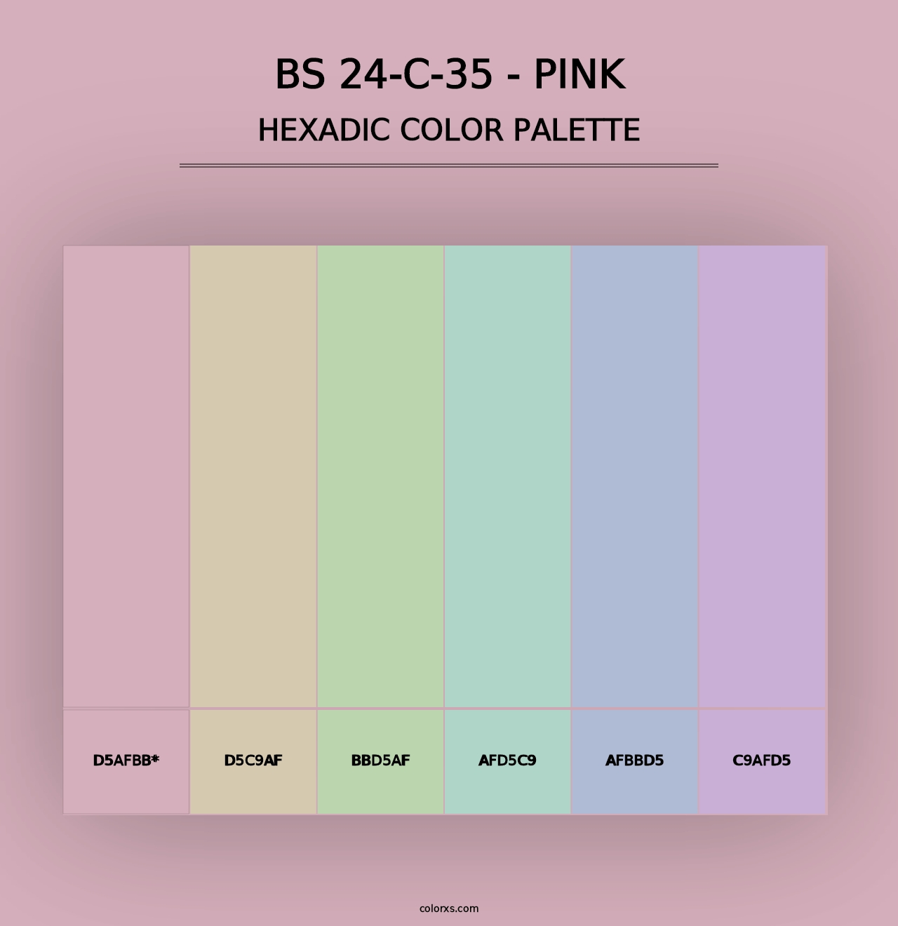 BS 24-C-35 - Pink - Hexadic Color Palette