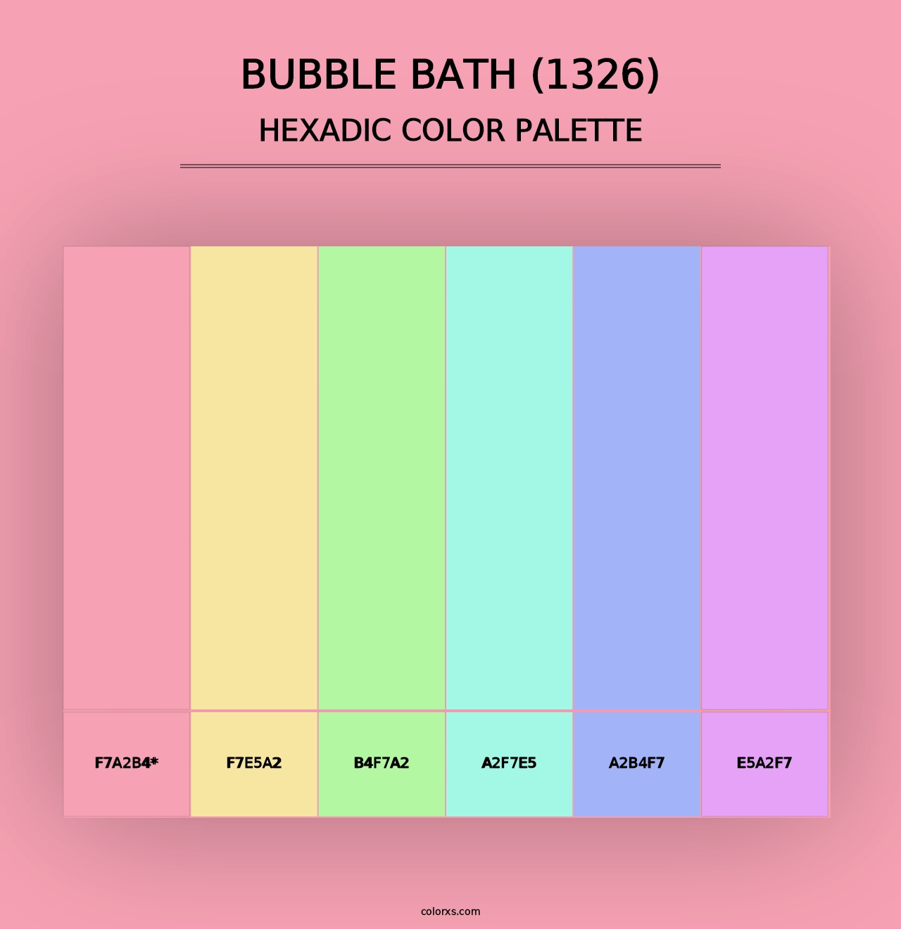 Bubble Bath (1326) - Hexadic Color Palette