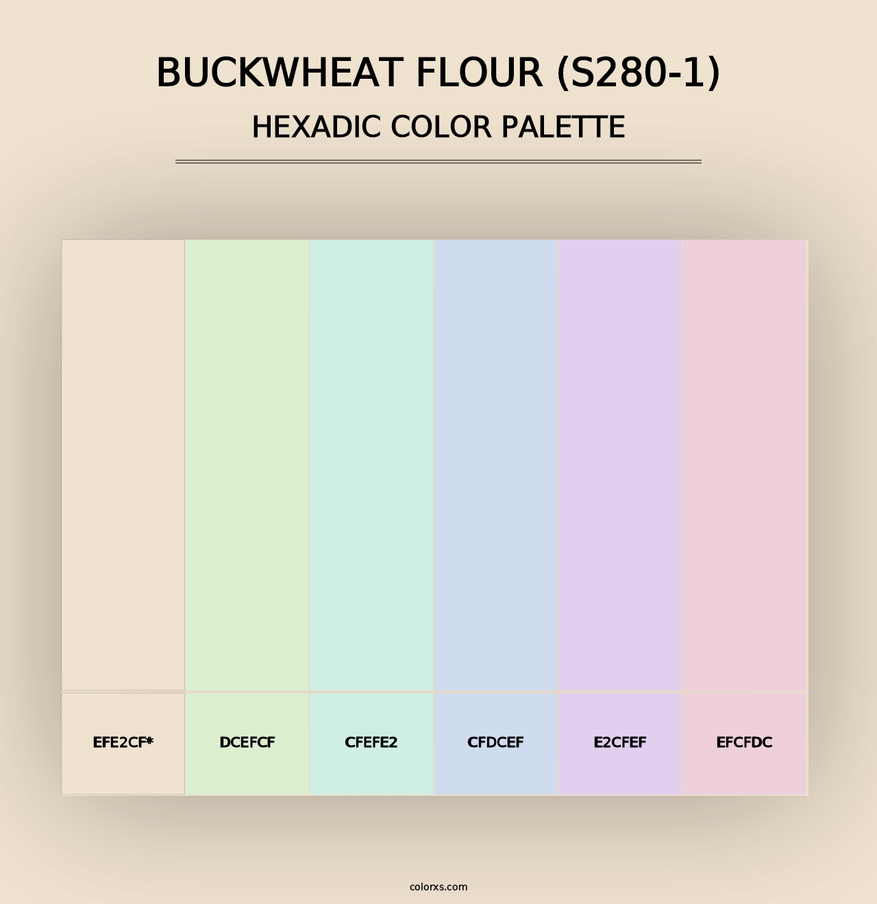 Buckwheat Flour (S280-1) - Hexadic Color Palette