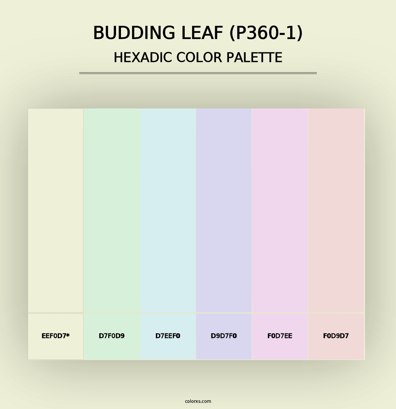 Budding Leaf (P360-1) - Hexadic Color Palette