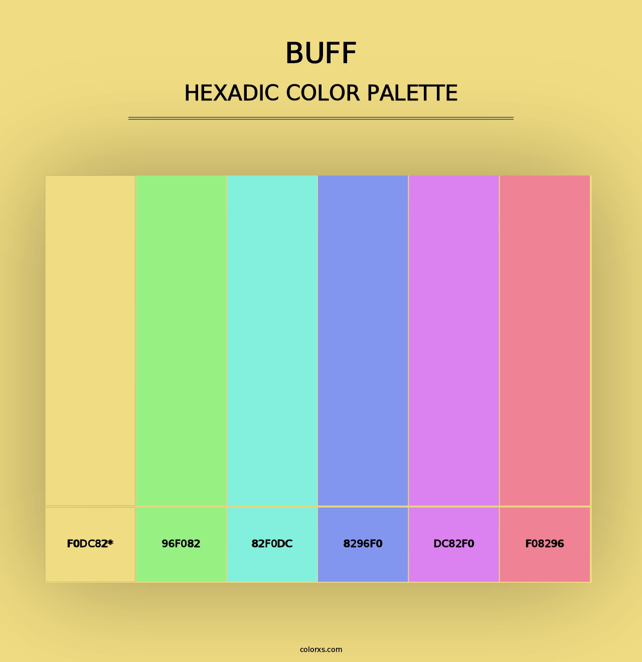 Buff - Hexadic Color Palette