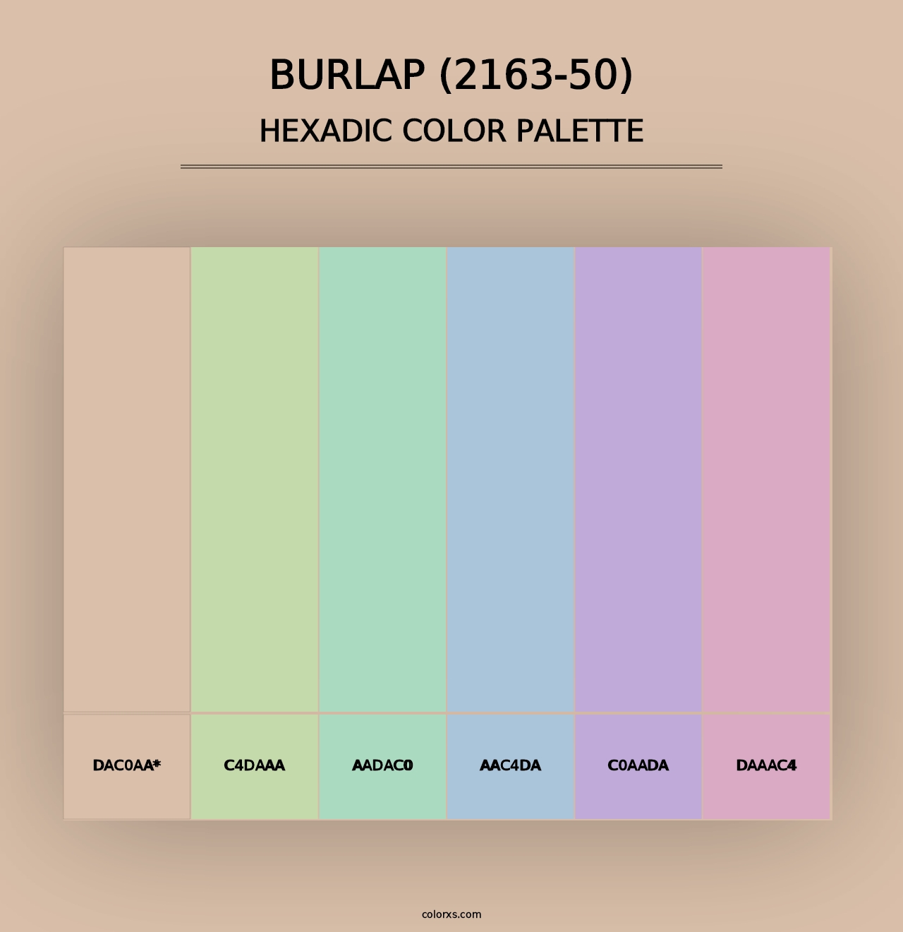 Burlap (2163-50) - Hexadic Color Palette