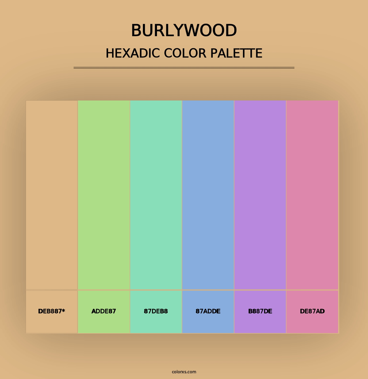 Burlywood - Hexadic Color Palette