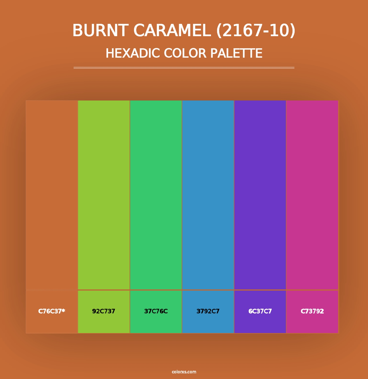 Burnt Caramel (2167-10) - Hexadic Color Palette