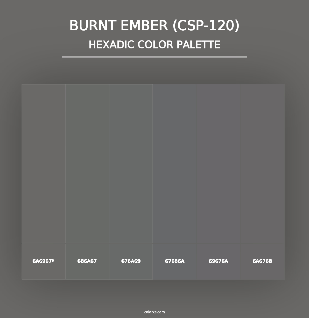 Burnt Ember (CSP-120) - Hexadic Color Palette