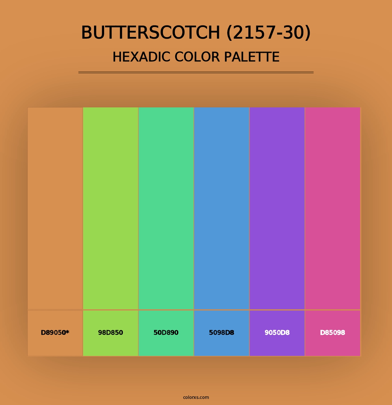 Butterscotch (2157-30) - Hexadic Color Palette