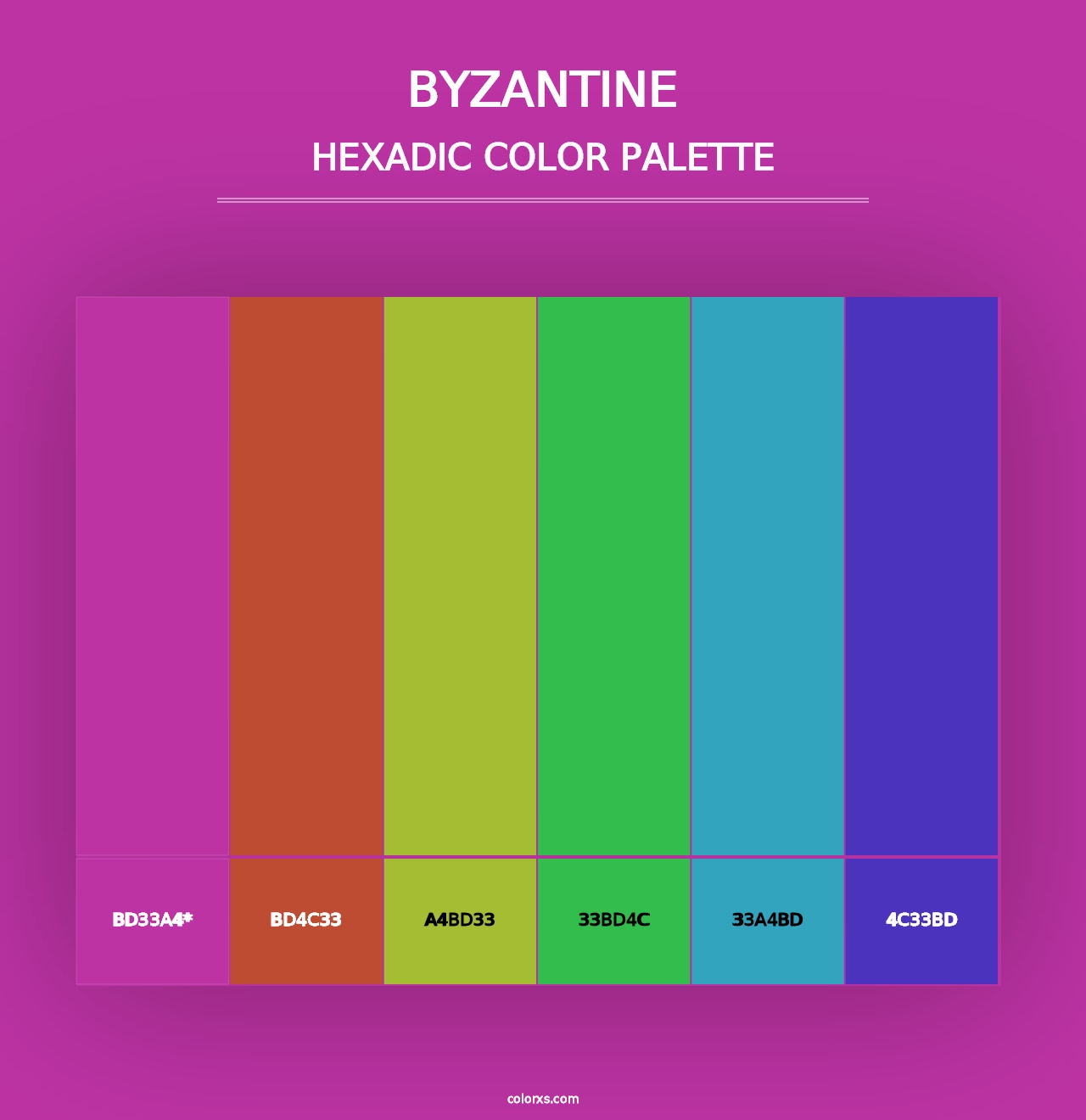 Byzantine - Hexadic Color Palette