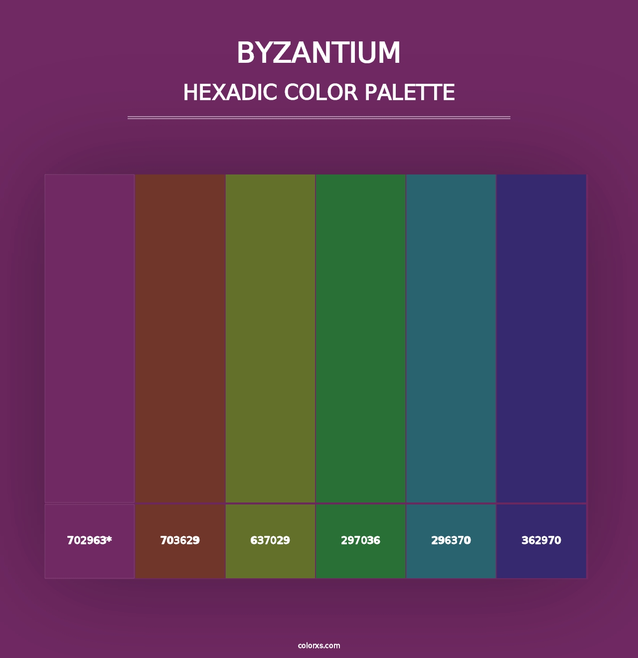 Byzantium - Hexadic Color Palette