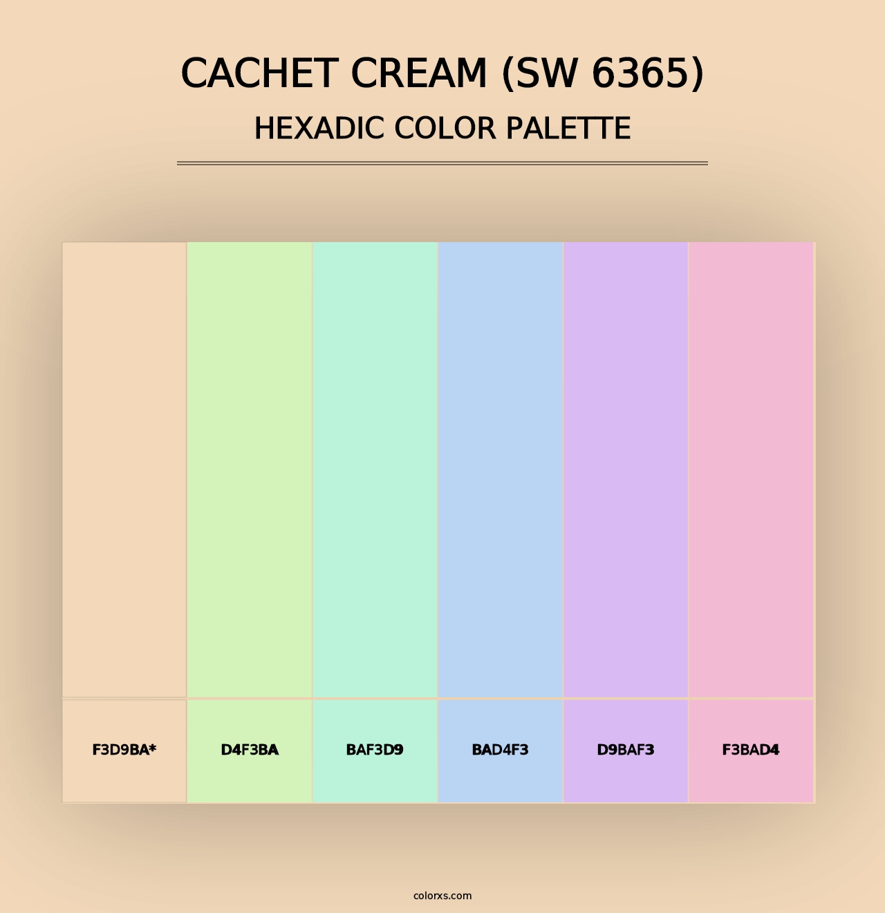 Cachet Cream (SW 6365) - Hexadic Color Palette