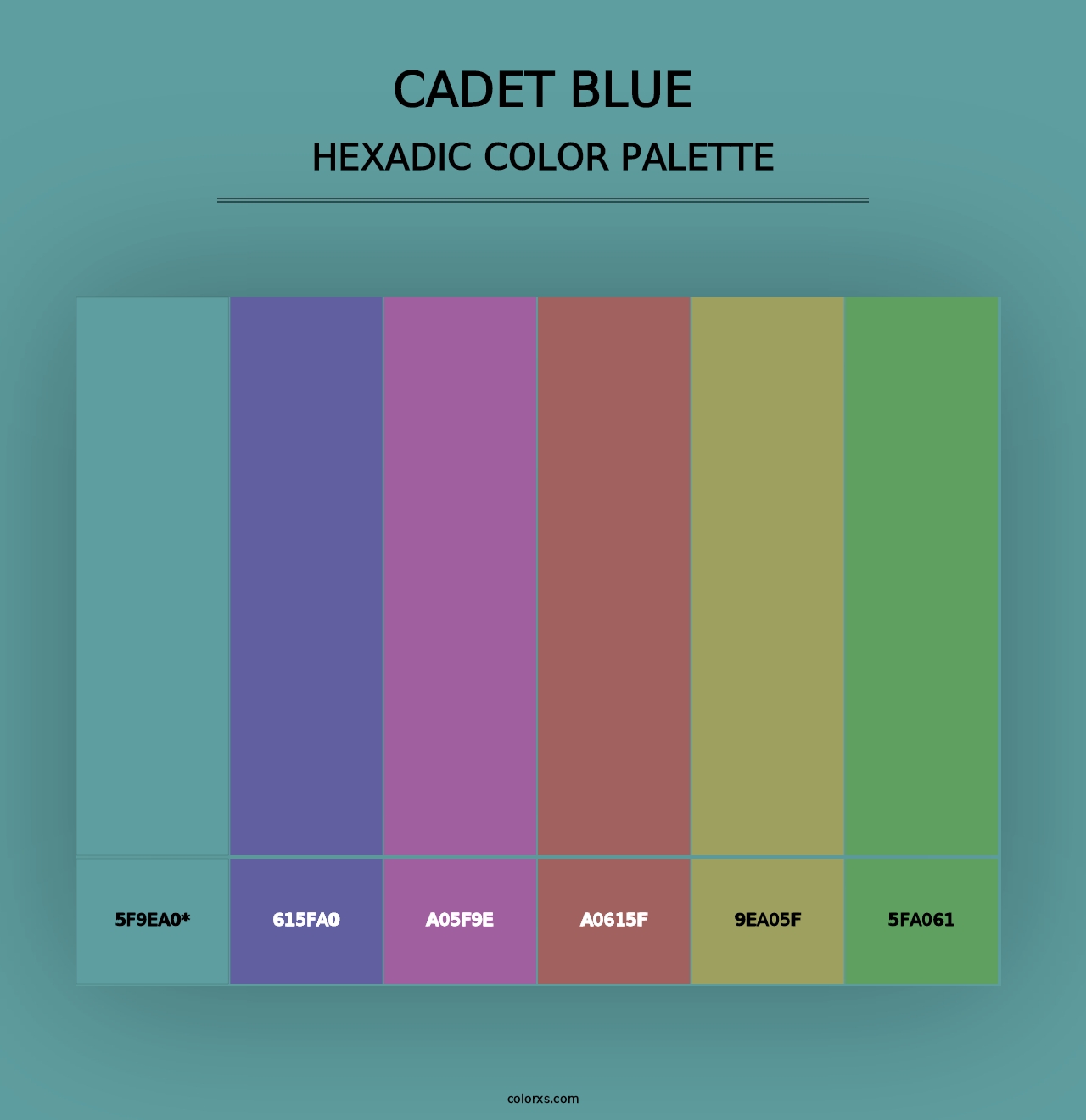 Cadet Blue - Hexadic Color Palette