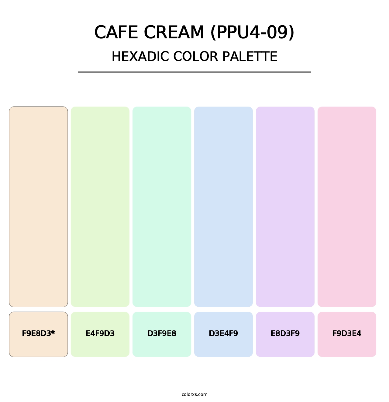 Cafe Cream (PPU4-09) - Hexadic Color Palette