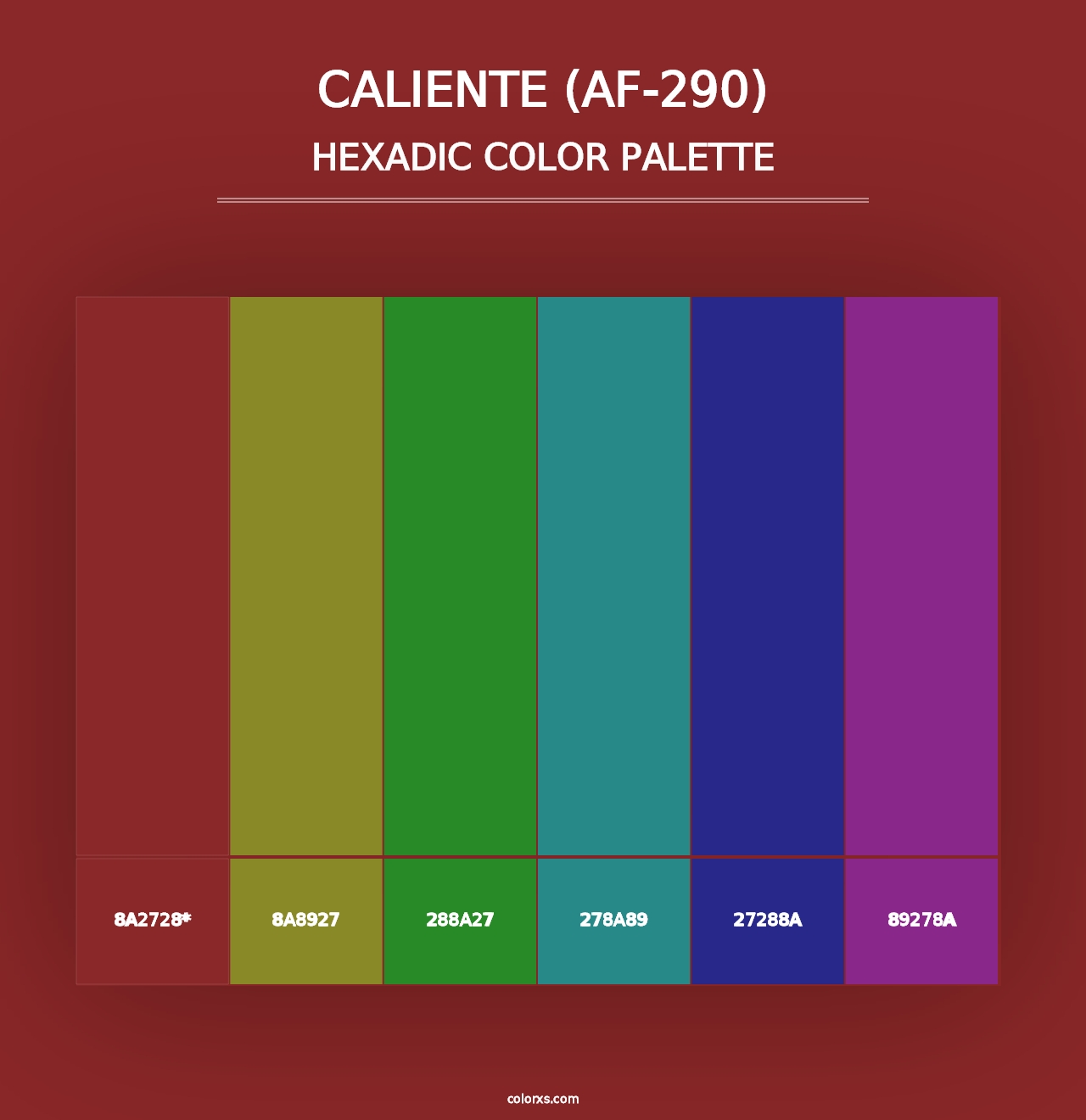 Caliente (AF-290) - Hexadic Color Palette