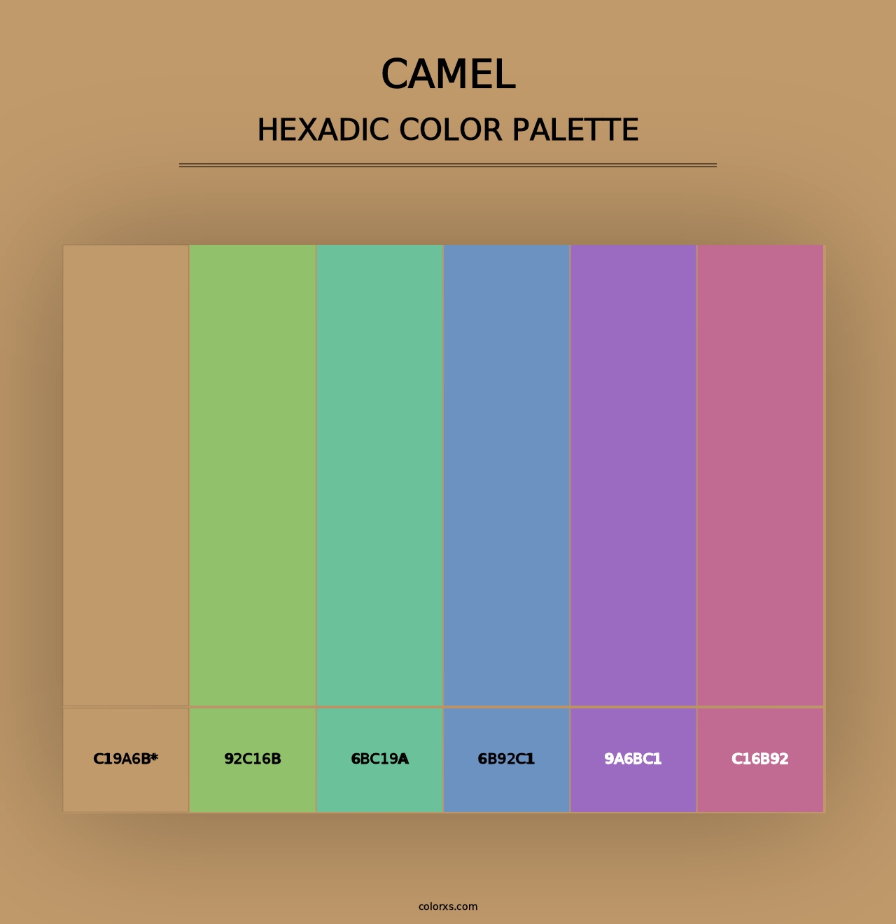 Camel - Hexadic Color Palette