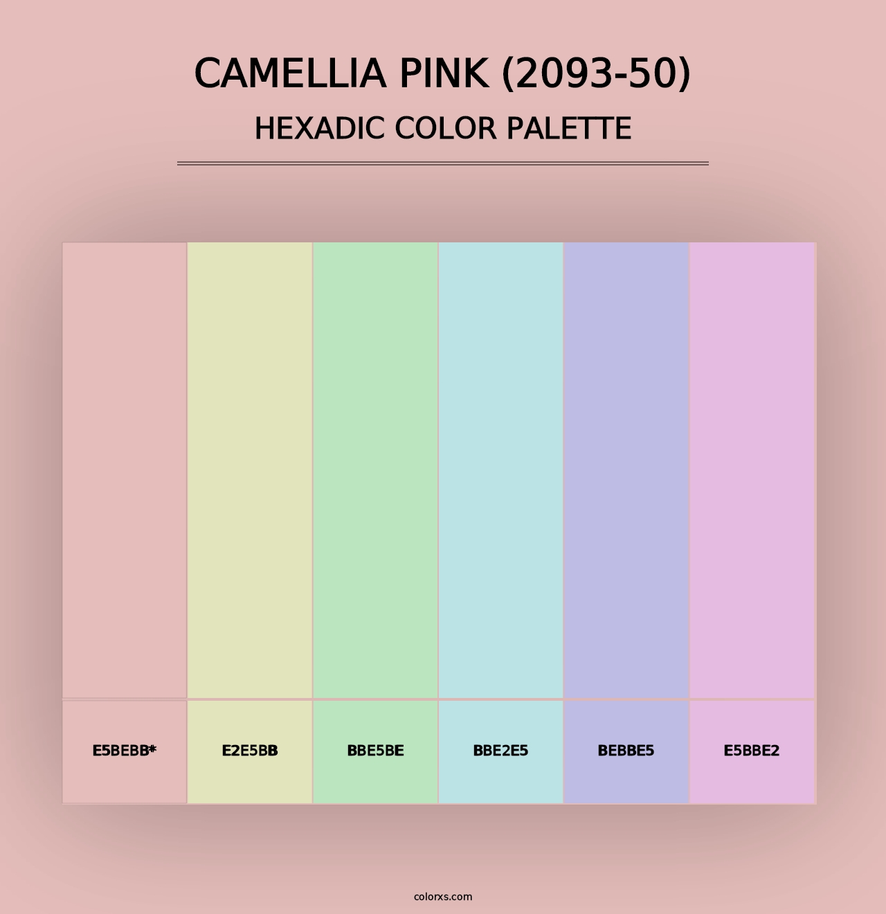 Camellia Pink (2093-50) - Hexadic Color Palette