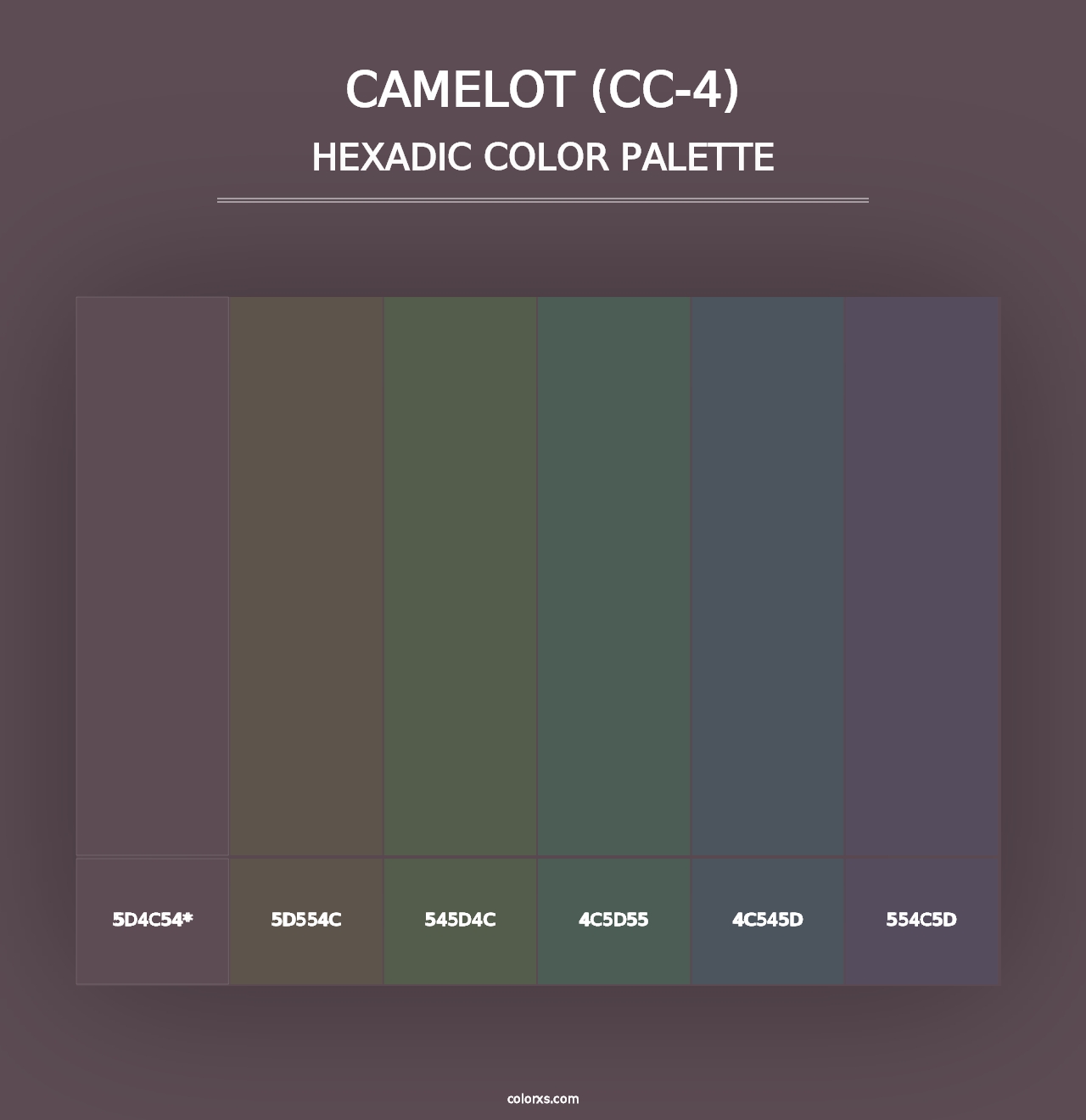 Camelot (CC-4) - Hexadic Color Palette