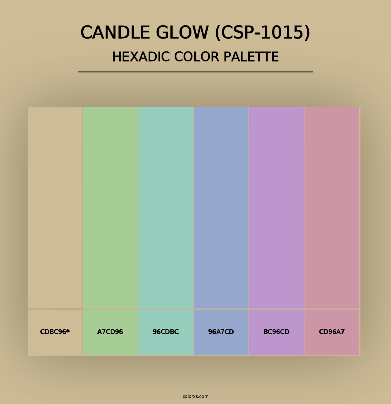 Candle Glow (CSP-1015) - Hexadic Color Palette