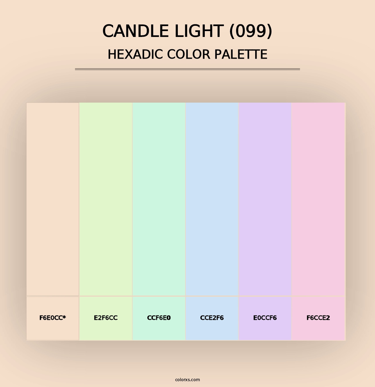 Candle Light (099) - Hexadic Color Palette