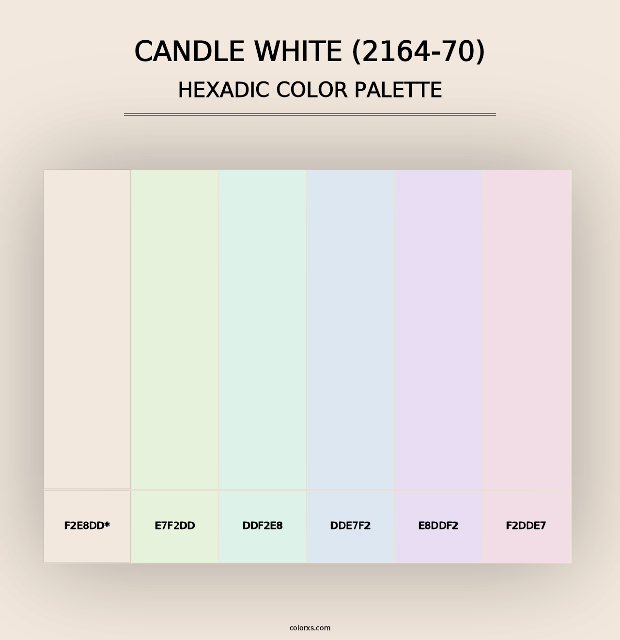 Candle White (2164-70) - Hexadic Color Palette