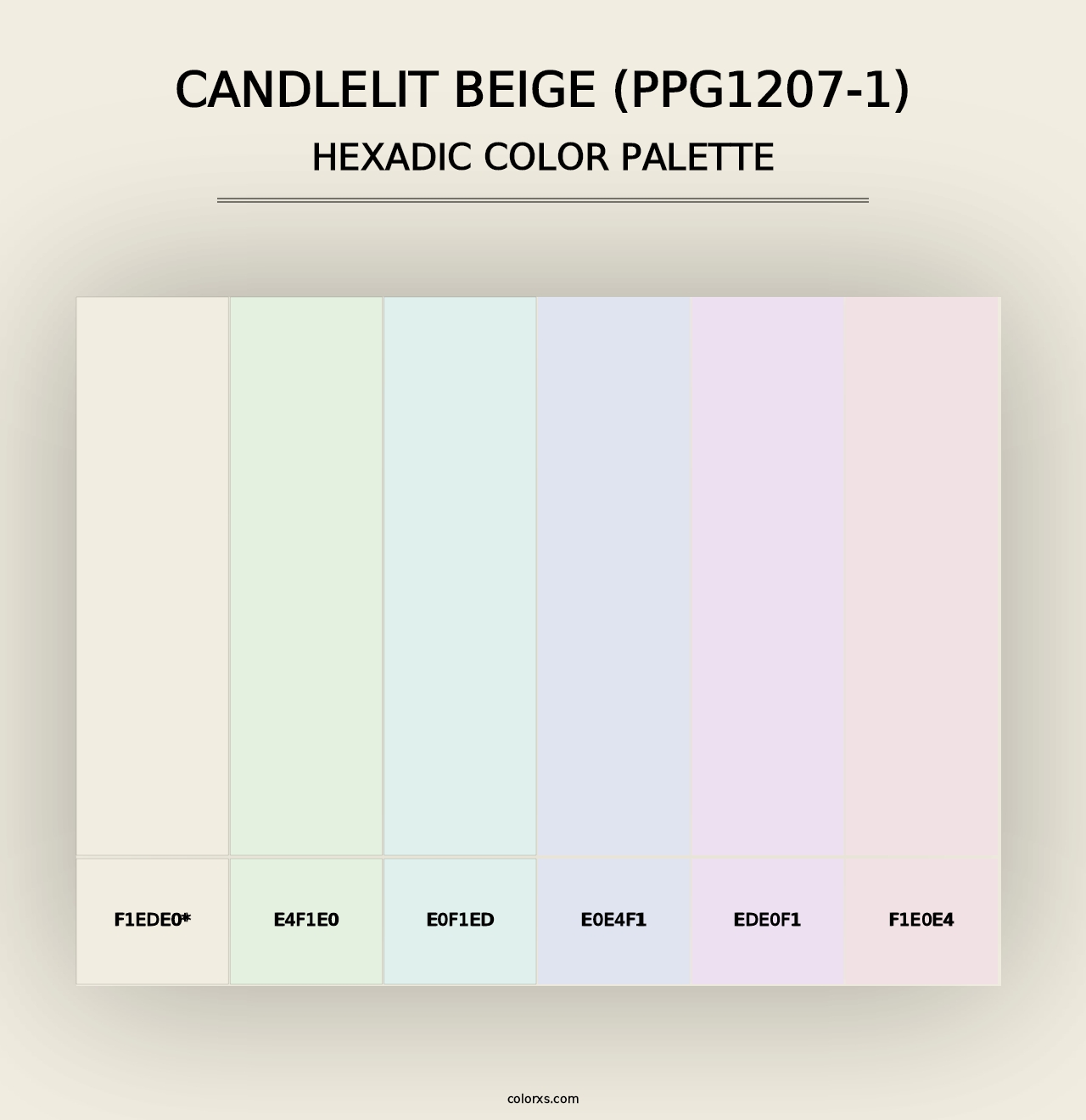 Candlelit Beige (PPG1207-1) - Hexadic Color Palette