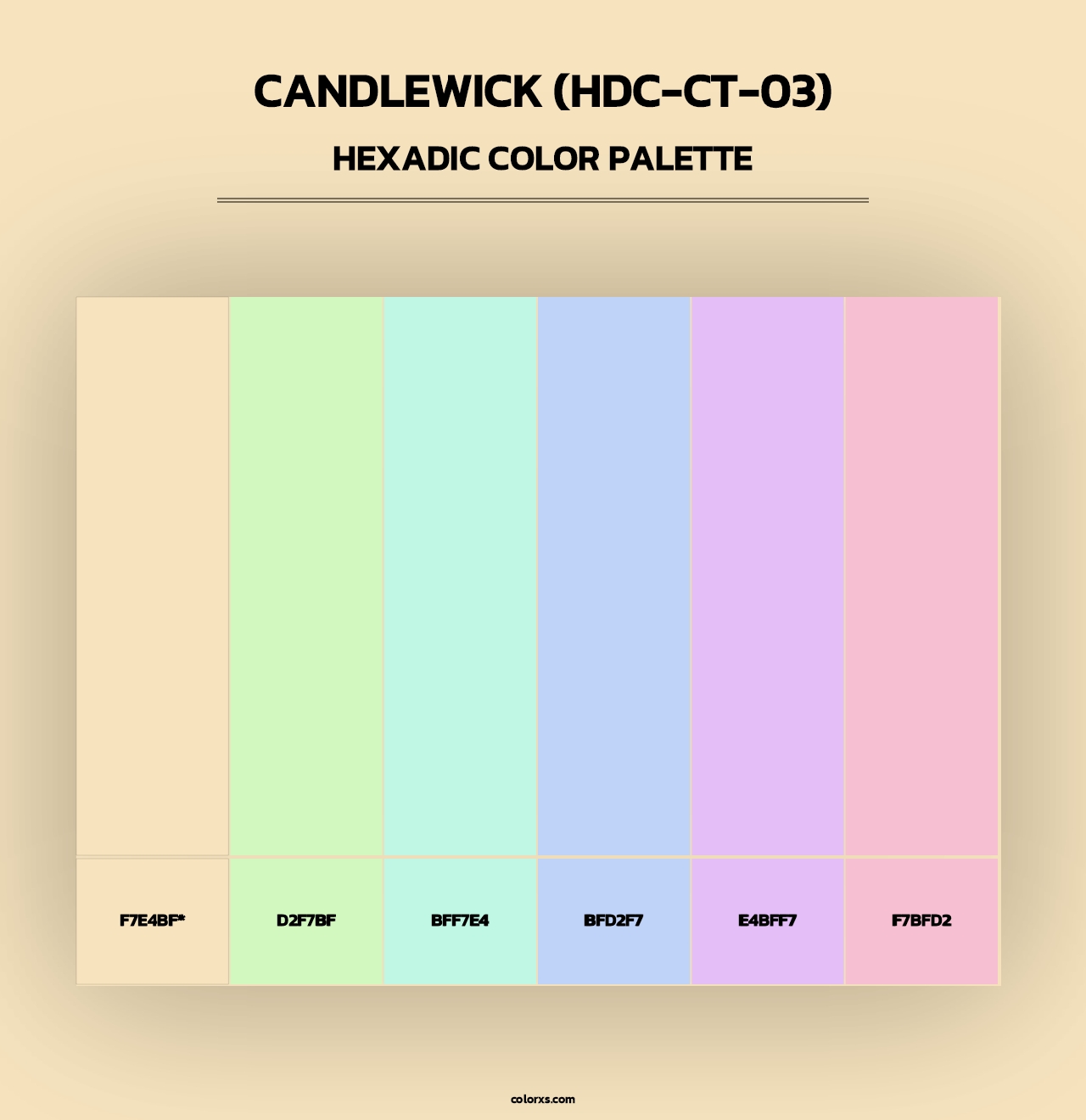 Candlewick (HDC-CT-03) - Hexadic Color Palette