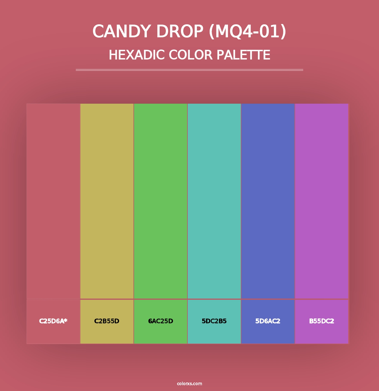 Candy Drop (MQ4-01) - Hexadic Color Palette