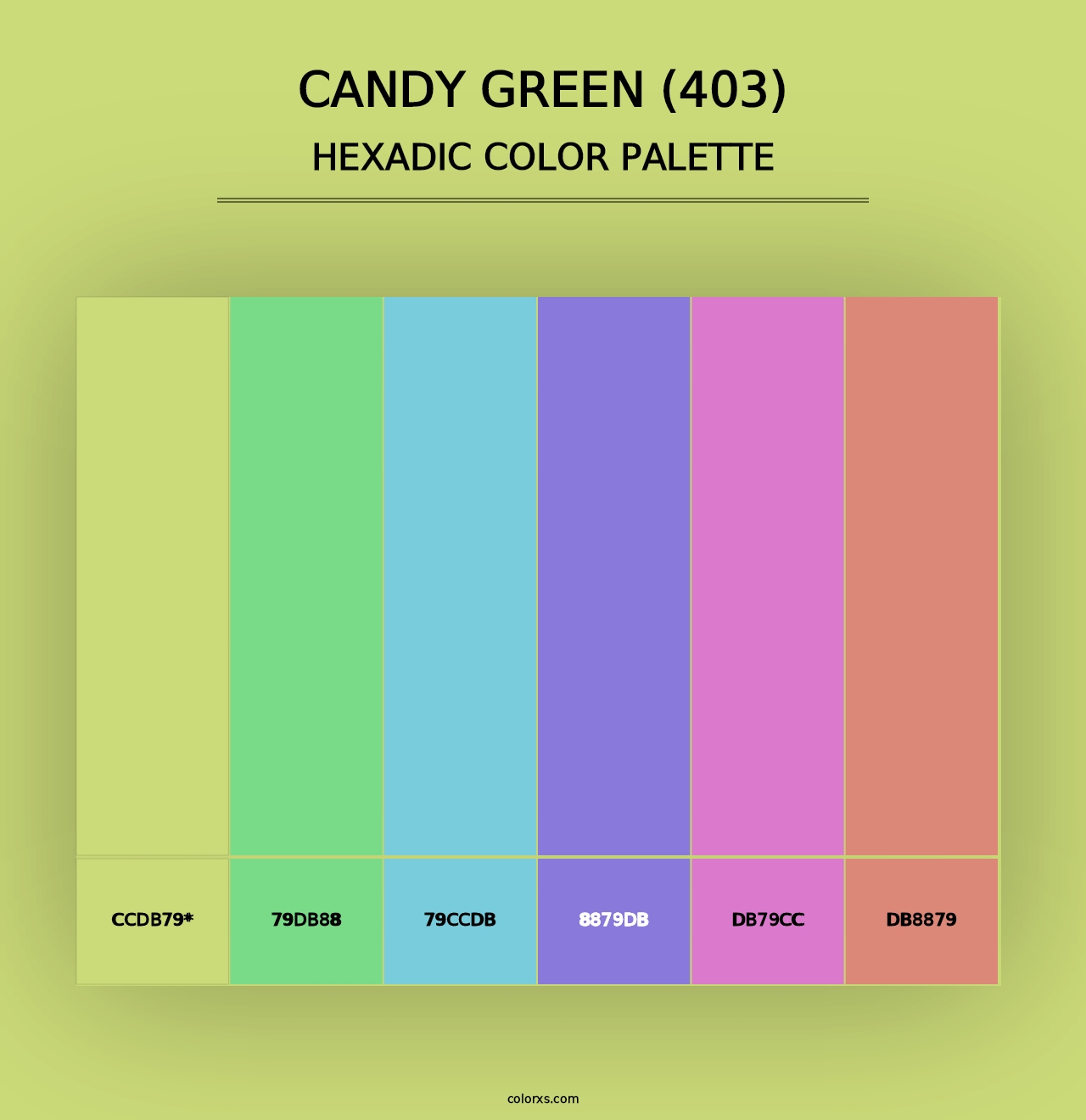 Candy Green (403) - Hexadic Color Palette