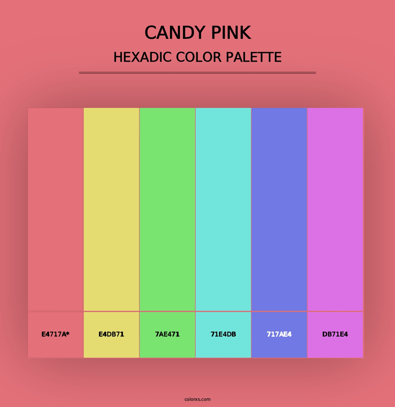 Candy pink - Hexadic Color Palette