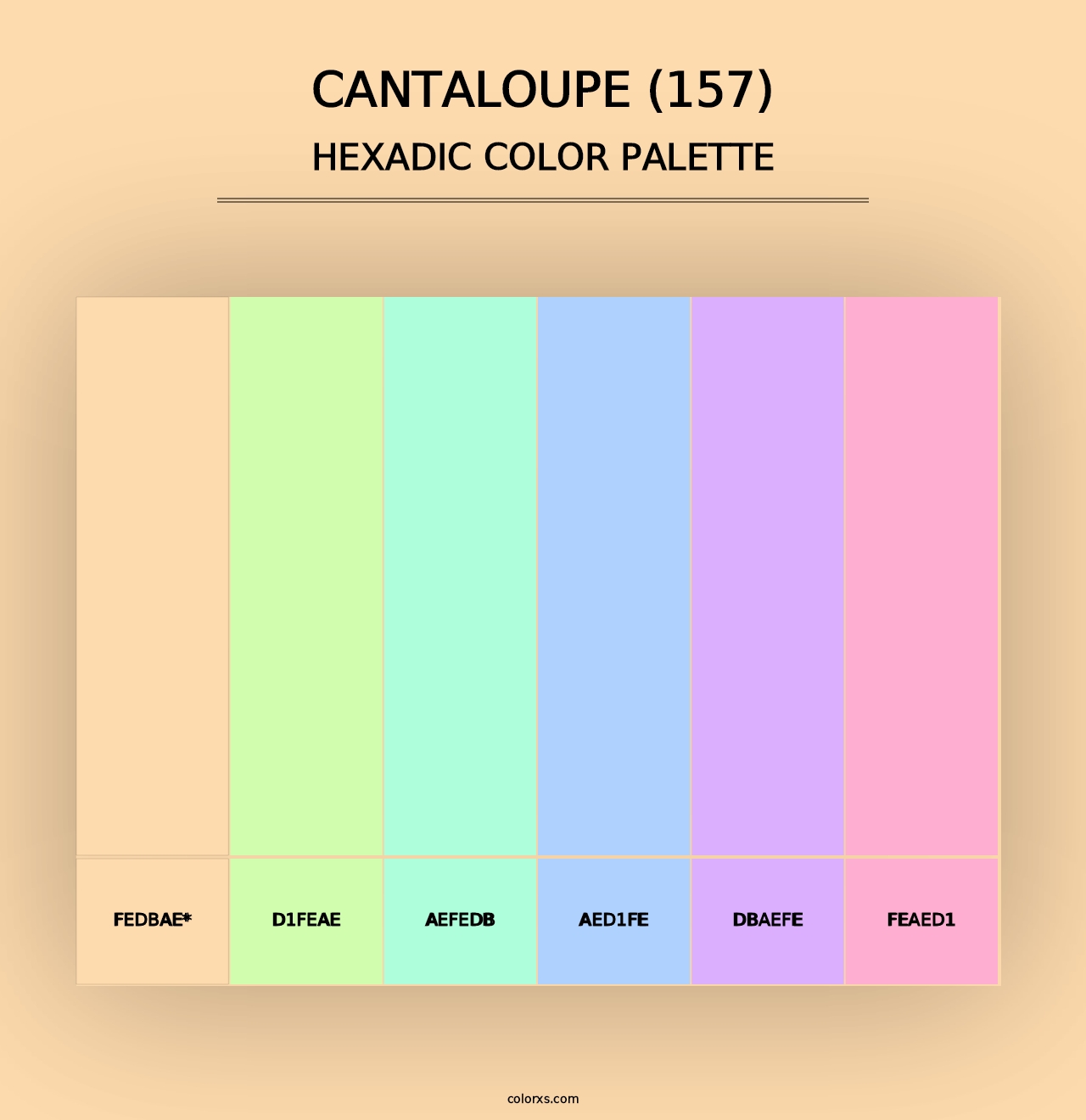 Cantaloupe (157) - Hexadic Color Palette